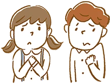 イラスト：いじめられた人の気持ち