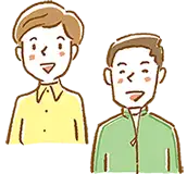 イラスト：担任やクラブ活動の先生